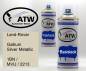 Preview: Land-Rover, Gallium Silver Metallic, 1BN / MVU / 2213: 400ml Sprühdose + 400ml Klarlack - Set, von ATW Autoteile West.